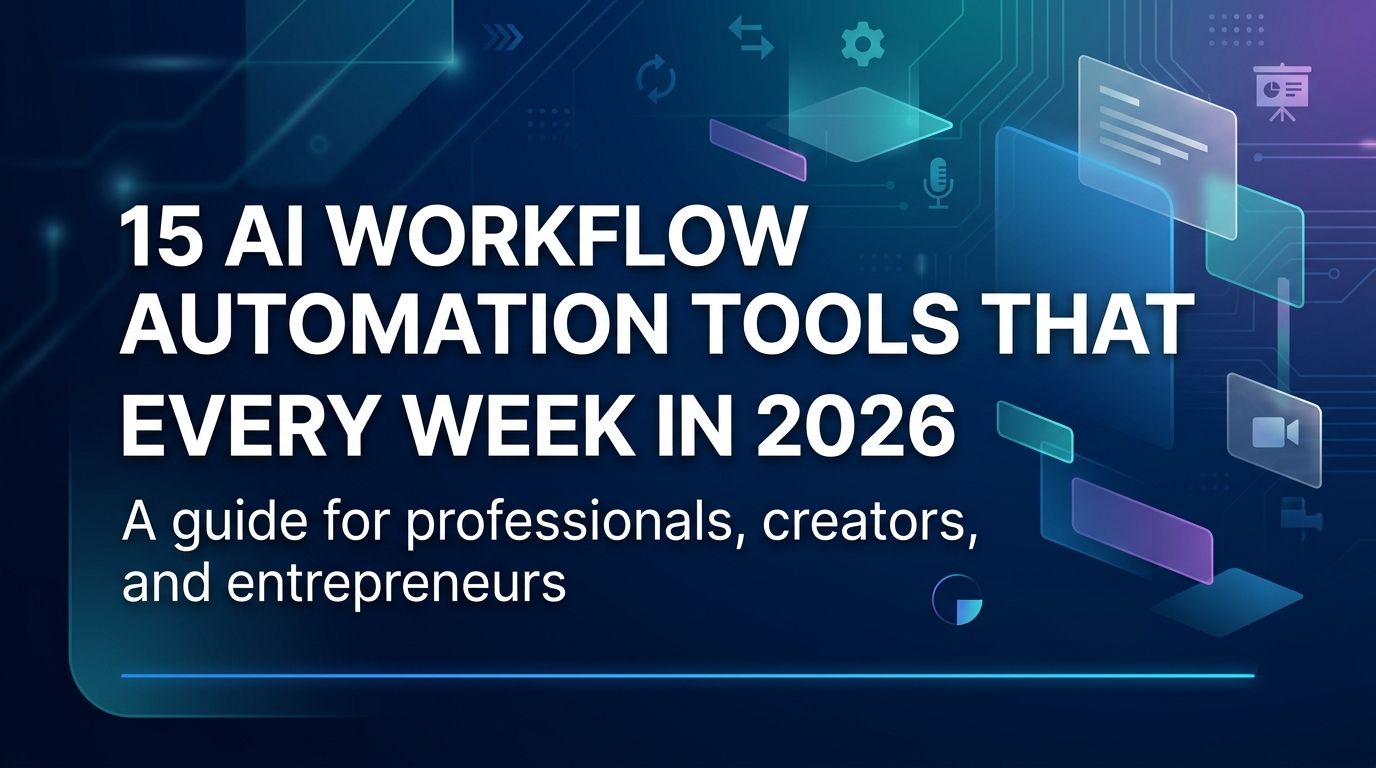 15 AI workflow automation tools that save hours every week in 2026