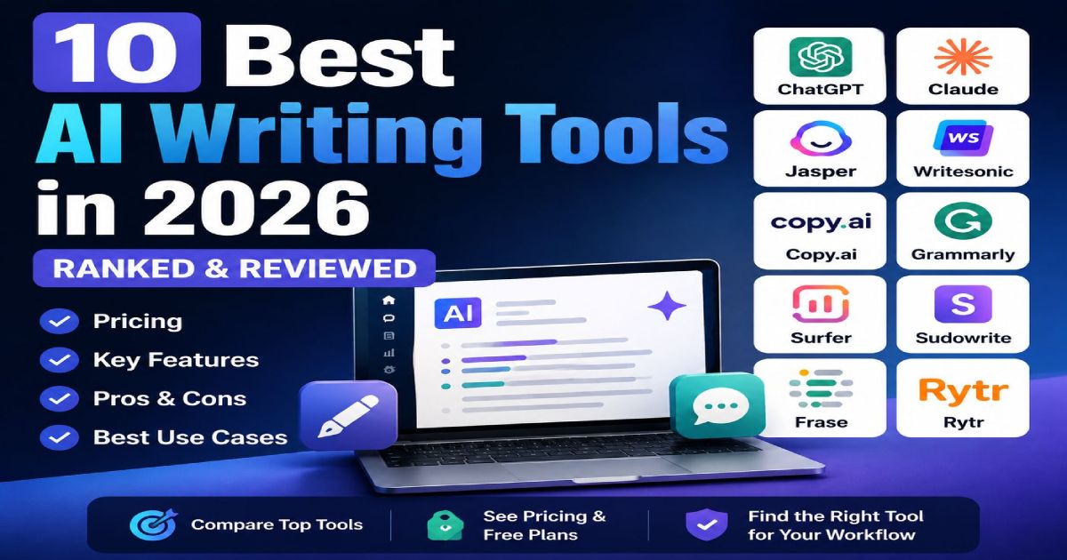 10 best AI writing tools in 2026 comparison