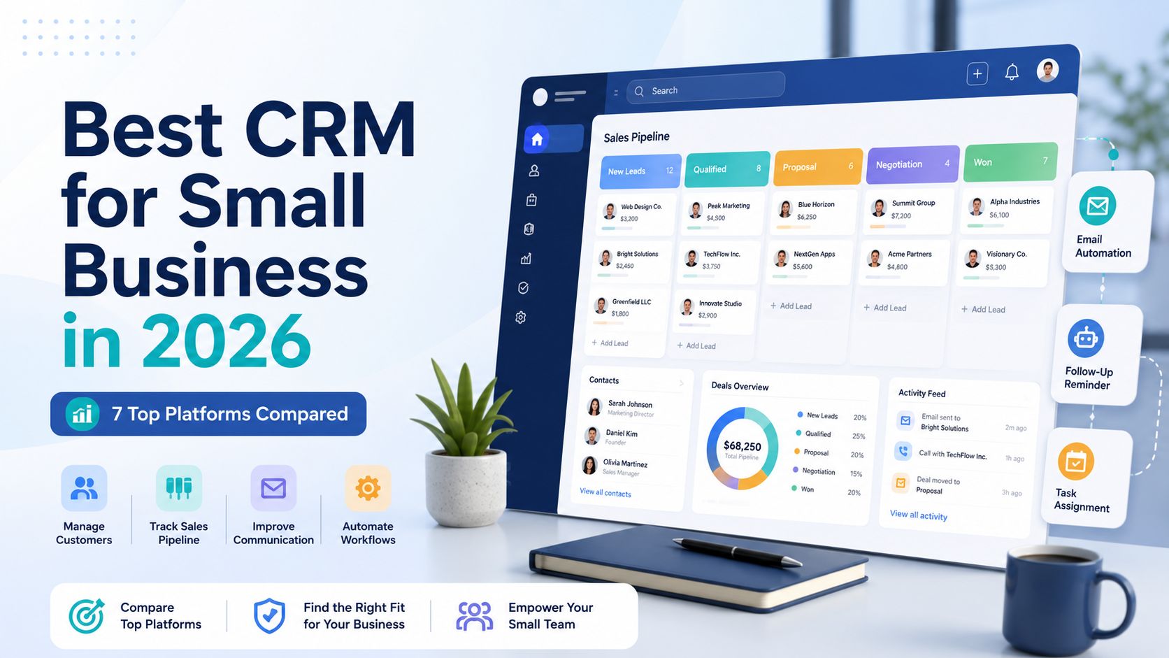 Best CRM for small business in 2026 — 7 tools compared