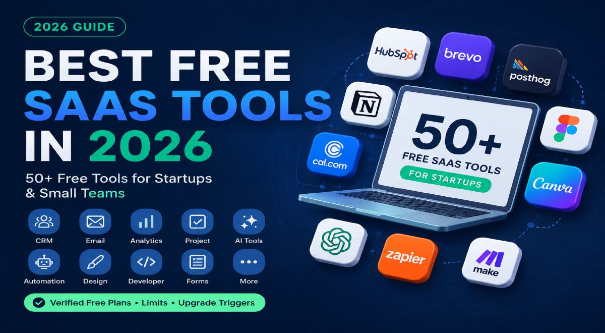 Best free SaaS tools in 2026 for startups