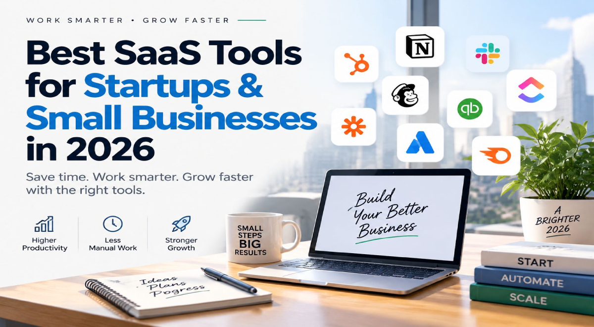 Best SaaS tools for startups and small businesses in 2026 comparison